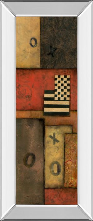 18 in. x 42 in. “Right Move I” By Norm Olson Mirror Framed Print Wall Art