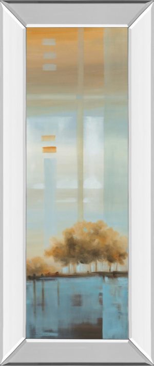 18 in. x 42 in. “Window On The Word I” By Carol Robinson Mirror Framed Print Wall Art