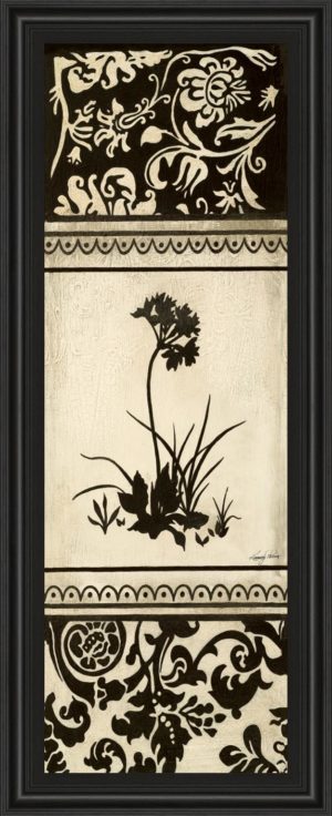 18 in. x 42 in. “Garden Shadow I” By Kimberly Poloson Framed Print Wall Art
