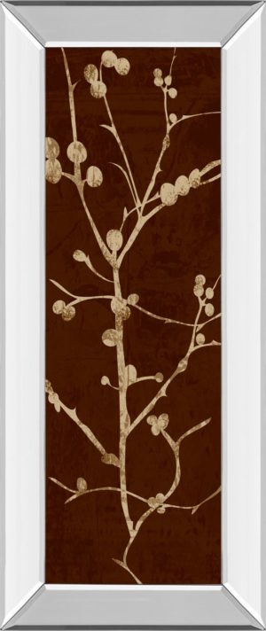 18 in. x 42 in. “Branching Out Il” By Diane Stimson Mirror Framed Print Wall Art