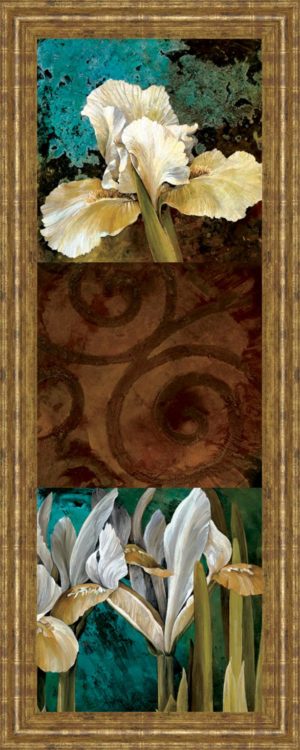 18 in. x 42 in. “From My Garden I” By Linda Thompson Framed Print Wall Art