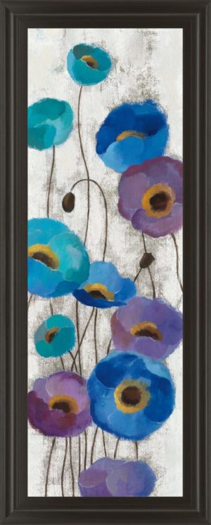 18 in. x 42 in. “Bold Aneomes Panel III” By Silvia Vassilev Framed Print Wall Art
