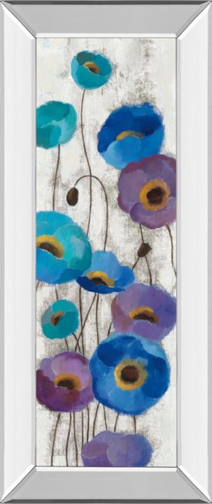 18 in. x 42 in. “Bold Aneomes Panel III” By Silvia Vassilev Mirror Framed Print Wall Art