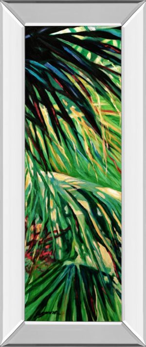 18 in. x 42 in. “Just Fronds” By Suzanne Wilkins Mirror Framed Print Wall Art