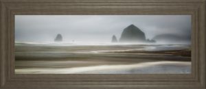 18 in. x 42 in. “From Cannon Beach I” By David Drost Framed Print Wall Art
