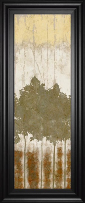 18 in. x 42 in. “Nature’s Quartet Il” By Alonzo Saunders Framed Print Wall Art