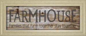 18 in. x 42 in. “Farmhouse” By Cindy Jacobs Framed Print Wall Art