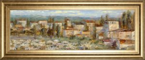 18 in. x 42 in. “Provencal Village Il – Detail Il” By Longo Framed Print Wall Art
