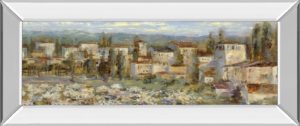 18 in. x 42 in. “Provencal Village Il – Detail Il” By Longo Mirror Framed Print Wall Art