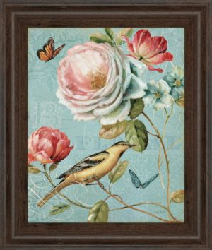 22 in. x 26 in. “Spring Romance Il” By Lisa Audit Framed Print Wall Art