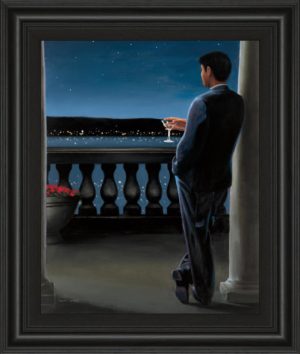 22 in. x 26 in. “Thinking Of Her” By James Wiens Framed Print Wall Art