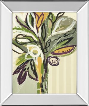 22 in. x 26 in. “Serene Floral Il” By A. Maritz Mirror Framed Print Wall Art