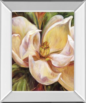 22 in. x 26 in. “Magnolia Glow I” By Carson Mirror Framed Print Wall Art