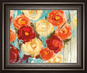 22 in. x 26 in. “Sunlit Blooms” By Pasion Framed Print Wall Art