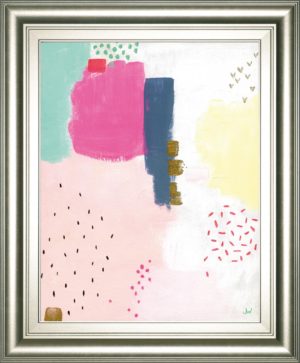22 in. x 26 in. “Dots And Colours-Speckle” By Joelle Wehkamp Framed Print Wall Art