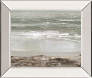 22 in. x 26 in. “Grey Dawn” By Caroline Gold Mirror Framed Print Wall Art