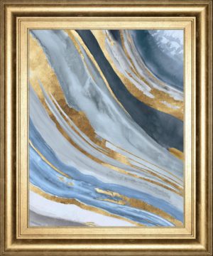 22 in. x 26 in. “Golden Agate Il” By Tom Reeves Framed Print Wall Art