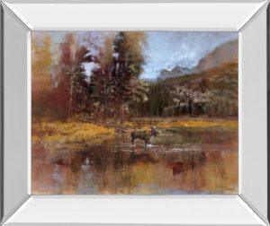 22 in. x 26 in. “Magnificent View” By Longo Mirror Framed Print Wall Art