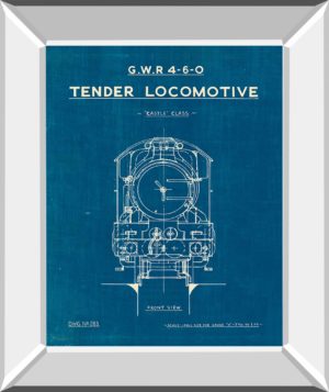 Locomotive Blueprint II by Wild Apple Portfolio