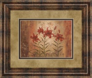 34 in. x 40 in. “The Lily Style” By Vivian Flasch Framed Print Wall Art