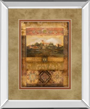 34 in. x 40 in. “Centimento Il” By Douglas Mirror Framed Print Wall Art