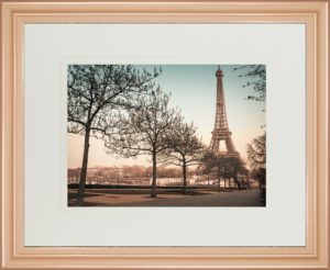 34 in. x 40 in. “Remembering Paris” By Assaf Frank Framed Print Wall Art