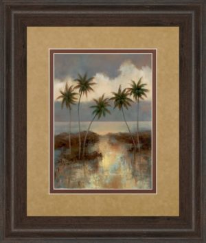 34 in. x 40 in. “After The Rain Il” By T.C. Chiu Framed Print Wall Art