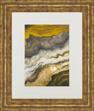 34 in. x 40 in. “Lava Flow Il” By Patricia Pinto Framed Print Wall Art