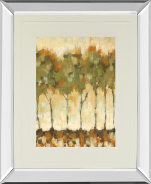 34 in. x 40 in. “Summer In The Park” By Jeni Lee Mirror Framed Print Wall Art