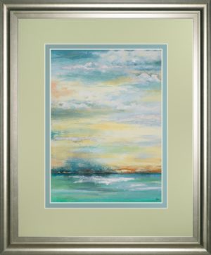 34 in. x 40 in. “Misty Morning” By Patricia Pinto Framed Print Wall Art