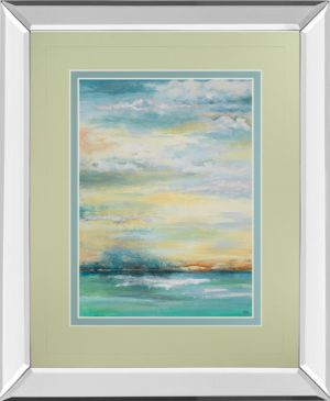 34 in. x 40 in. “Misty Morning” By Patricia Pinto Mirror Framed Print Wall Art