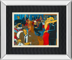 34 in. x 40 in. “After Hours” By Marsha Hammel Mirror Framed Print Wall Art
