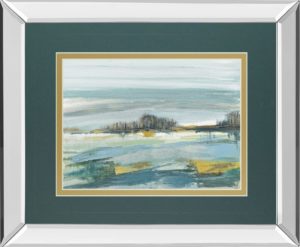 34 in. x 40 in. “Lewbeach Vista ” By Susan Jill Mirror Framed Print Wall Art