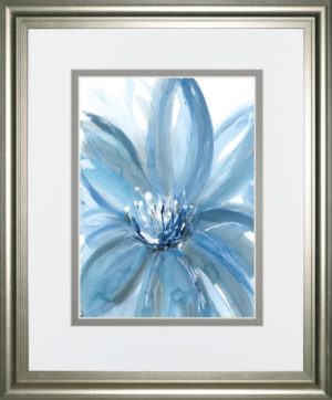 34 in. x 40 in. “Water Petals” By Rebecca Meyers Framed Print Wall Art