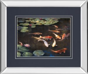 34 in. x 40 in. “Inclination” By Curt Walters Mirror Framed Print Wall Art