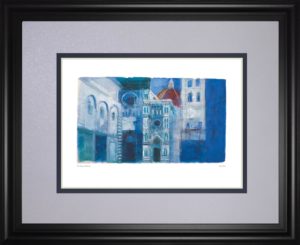 34 in. x 40 in. “The Duomo, Florence” By Ann Oram Framed Print Wall Art