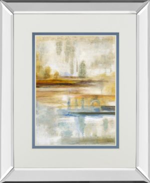 34 in. x 40 in. “Earthscape Il” By Augustine Mirror Framed Print Wall Art