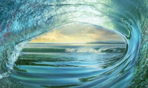 FRAMED – BIG WAVE BY MIKE CALASCIBETTA