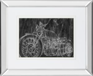 Motorcycle Mechanical Sketch II BY Ethan Harper