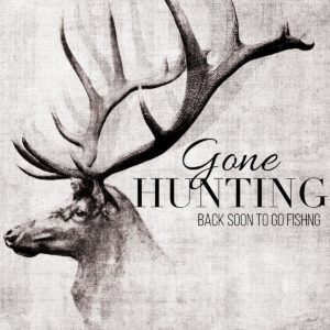 Gone Hunting and Fishing by John Butler (FRAMED)