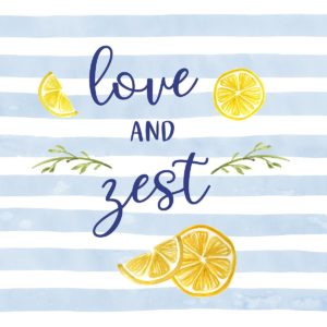 Love and Zest Lemons by Carol Robinson (FRAMED)