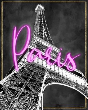 Neon Nights in Paris by Natalie Carpentieri (FRAMED)(SMALL)
