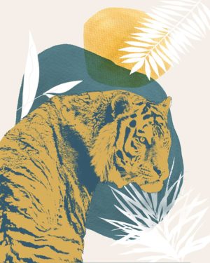 Jungle Cat I by Carol Robinson (FRAMED)